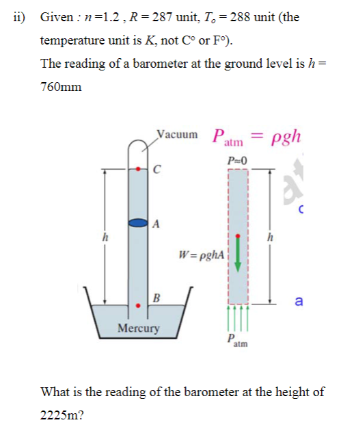 Solved ii) Given : n 1.2. R 287 unit. To-: 288 unit (the | Chegg.com