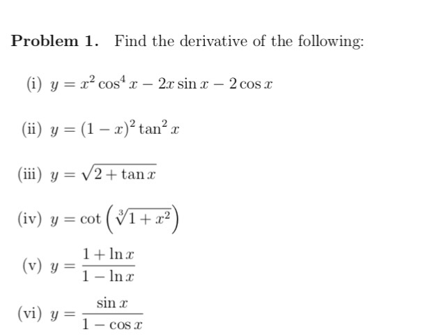 find the derivative of cos x square 2