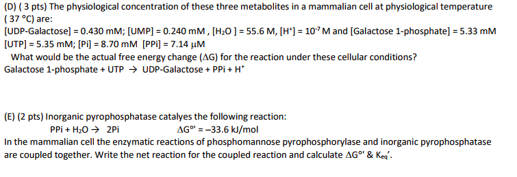 Solved What is the NET reaction for the coupled reactions | Chegg.com