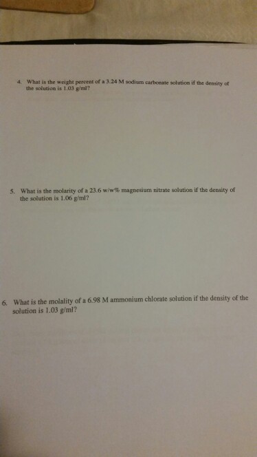 Solved Chem 3A-worksheet solution units conversions Name | Chegg.com