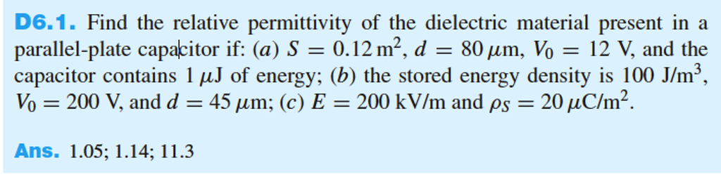 solved-find-the-relative-permittivity-of-the-dielectric-chegg