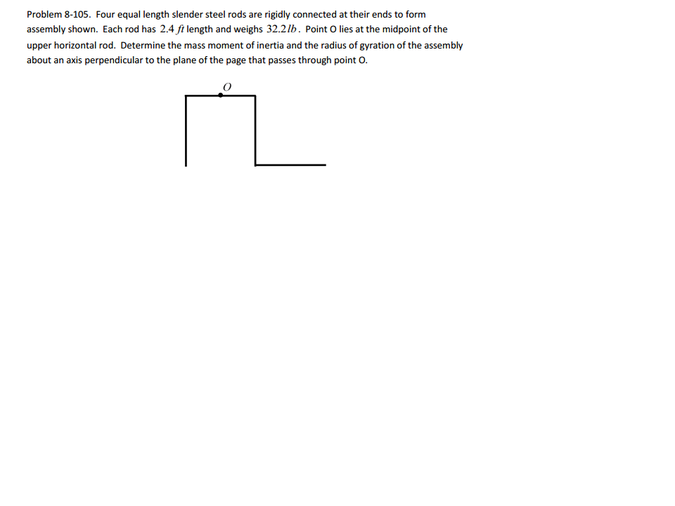 Solved Determine the mass moment of inertia and the radius | Chegg.com