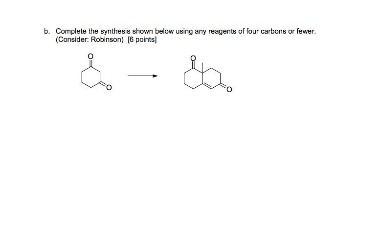 Solved Complete The Synthesis Shown Below Using Any Reagents | Chegg.com