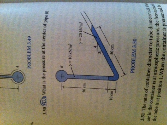 Solved What Is The Pressure At The Center Of Pipe B? The | Chegg.com