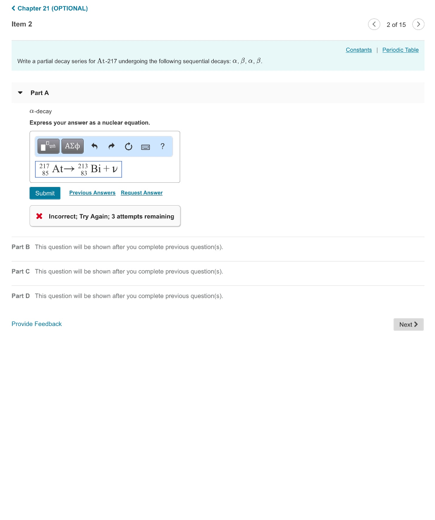 Solved Chapter 21 (OPTIONAL) Item 2 く) 2 Of 15 (> Constants| | Chegg.com