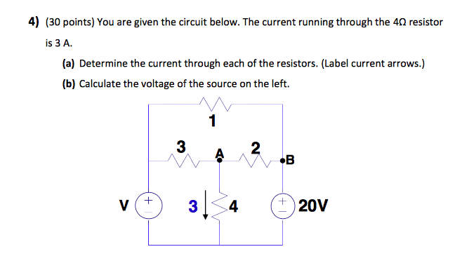 Solved You are given the circuit below. The current running | Chegg.com