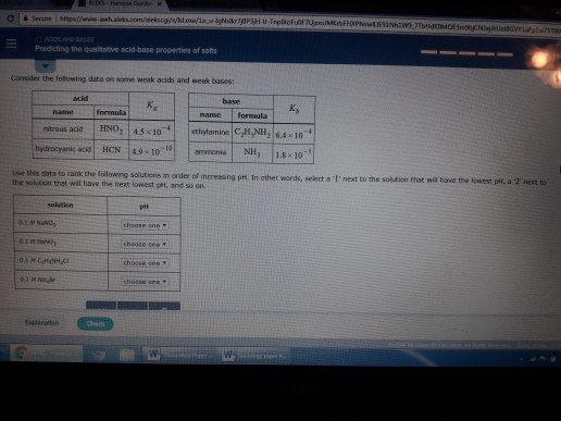 Which Of The Following Solutions Has Highest Ph