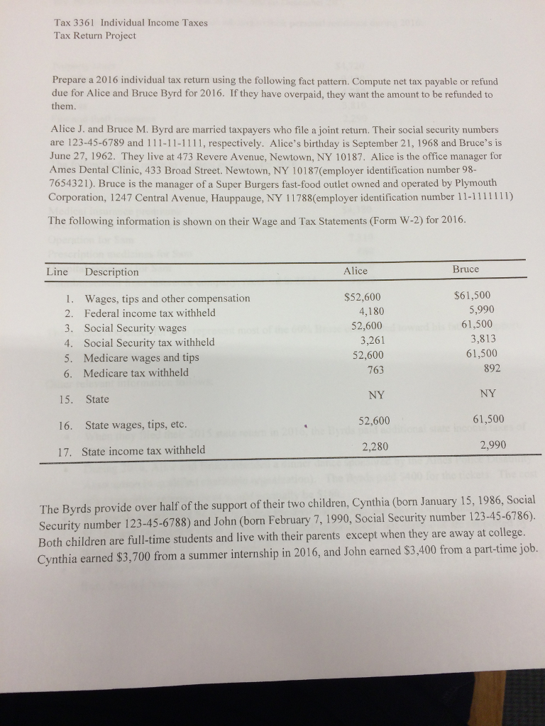 tax-3361-individual-income-taxes-tax-return-project-chegg