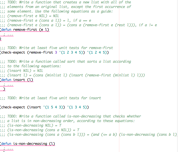 The file has some skeleton code to get you going in