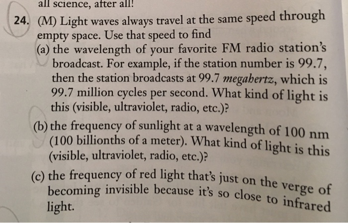 all light waves travel at the same speed through empty space