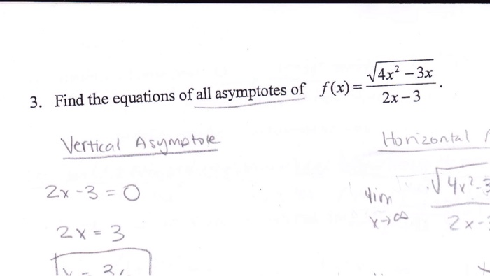 Solved Find the equations of all asymptotes of f(x) = | Chegg.com