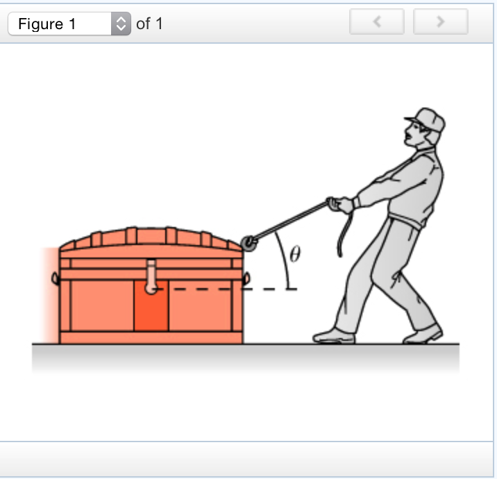 Solved You Drag A Trunk Of Mass M Across A Level Floor Using Chegg