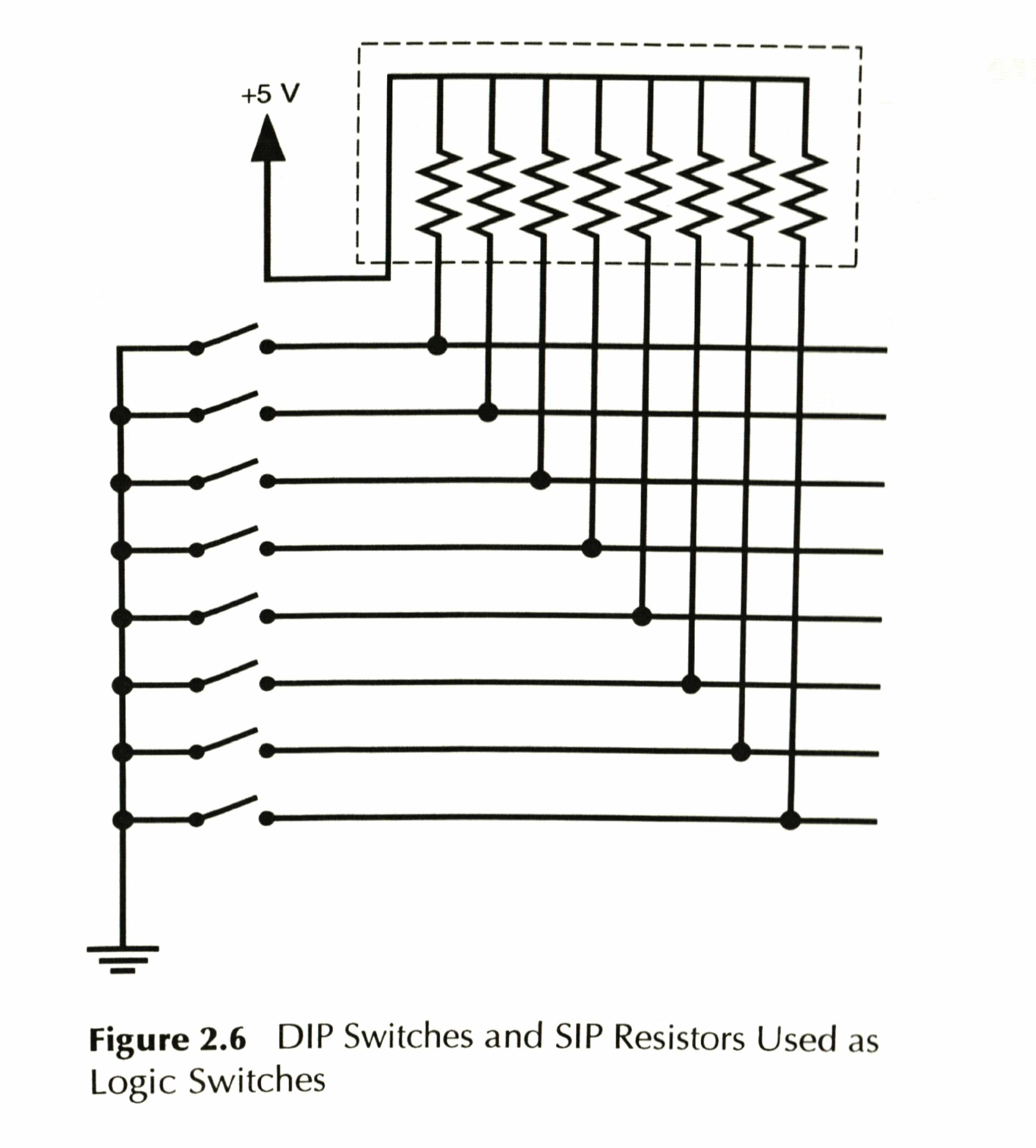 Solved Figure 2.6 DIP Switches and SIP Resistors Used as