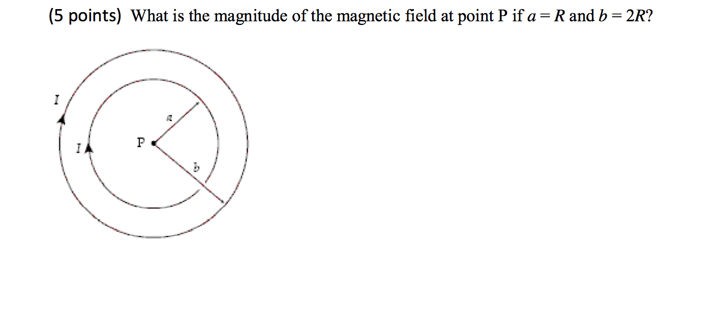 Solved What is the magnitude of the magnetic field at point | Chegg.com