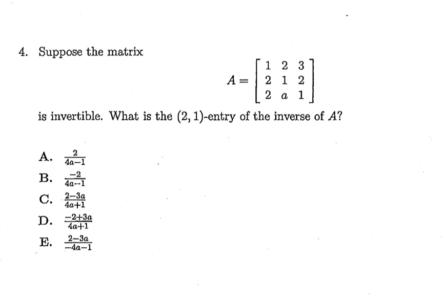 solved-4-suppose-the-matrix-a-121-is-invertible-what-is-chegg