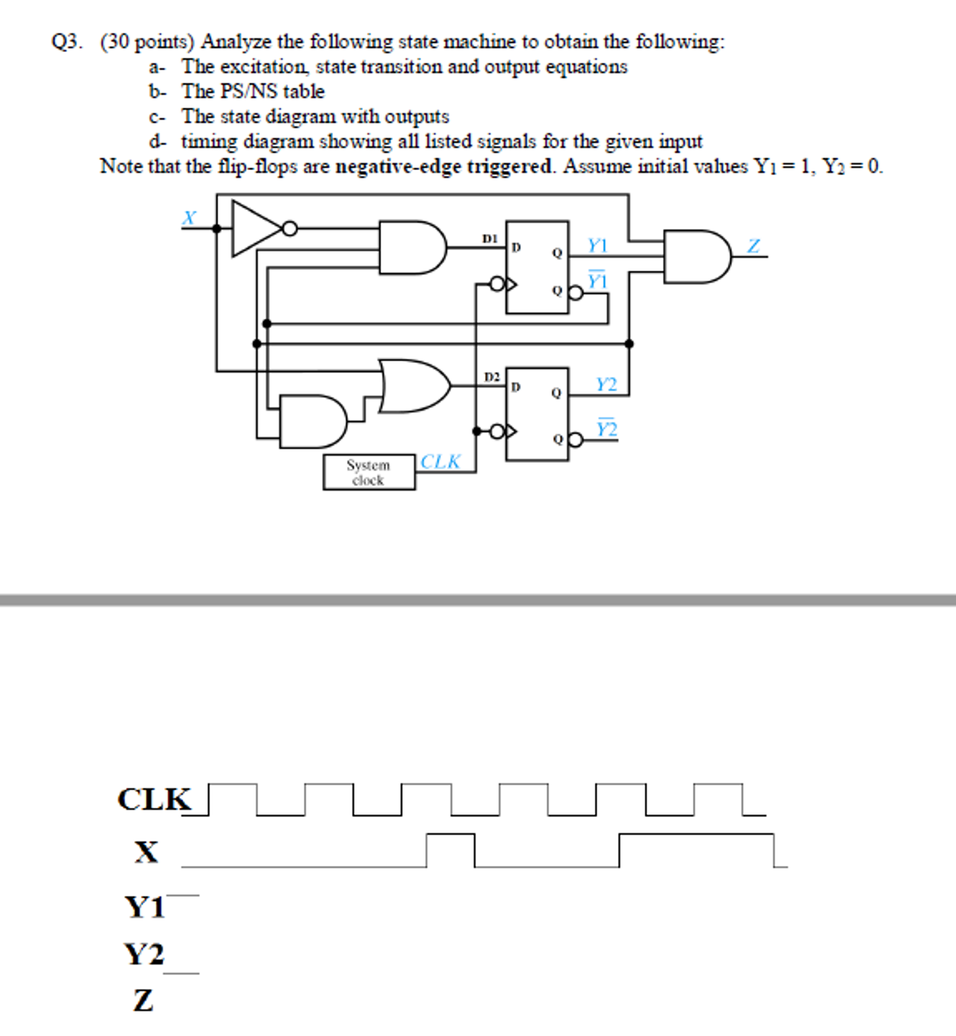 Analyze The Following State Machine To Obtain The 