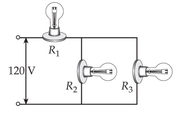 Solved Three light bulbs are connected in the circuit below | Chegg.com