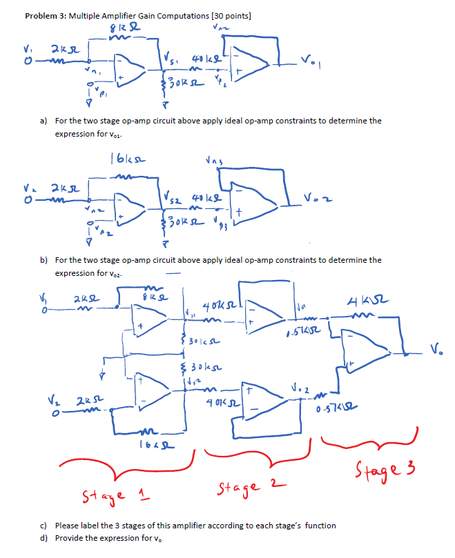 Solved Problem 3 Multiple Amplifier Gain Computations [30
