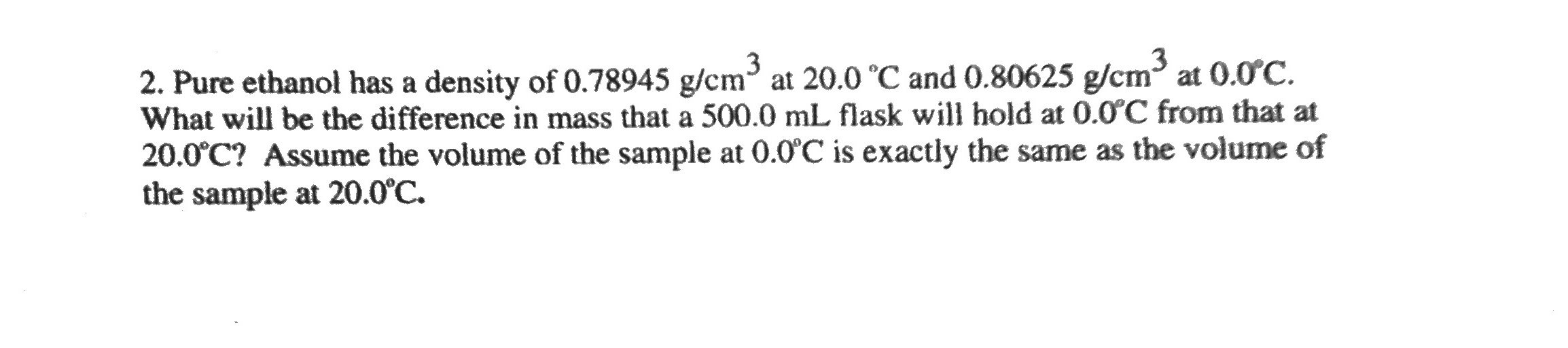 ethanol density
