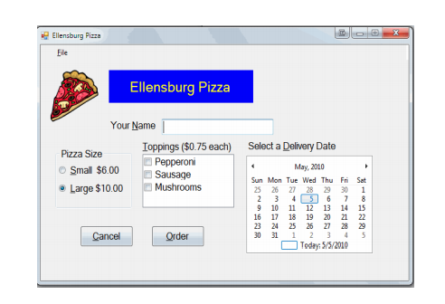 6.9 pizza order (individual assignment)