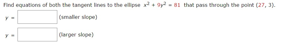 Solved Find Equations Of Both The Tangent Lines To The