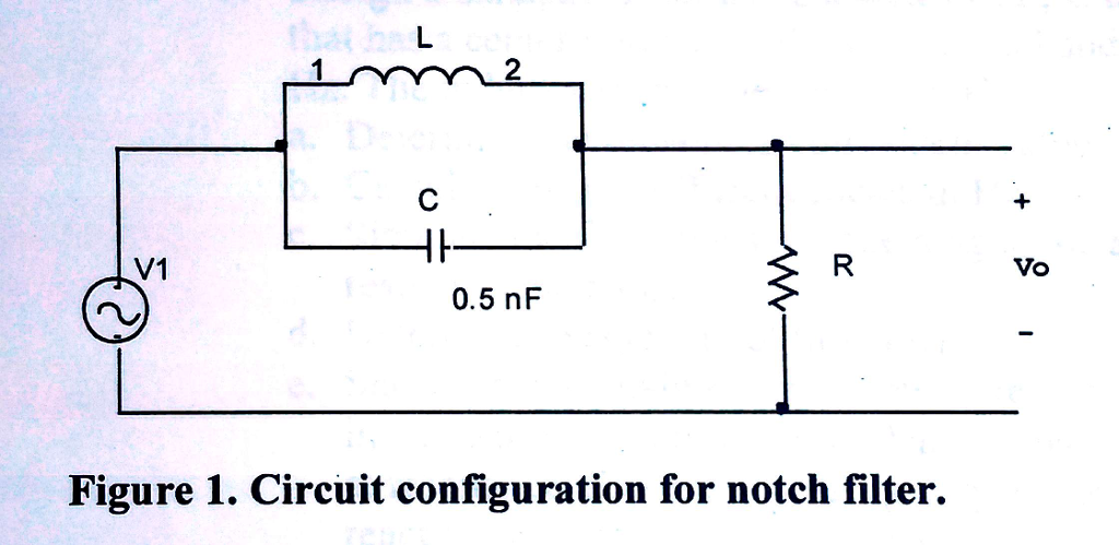 Solved a. Design a band reject (notch) filter to have a of | Chegg.com