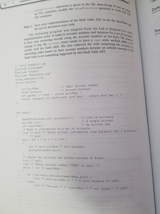 24 Laboratory Operations ini size trable HashTable | Chegg.com