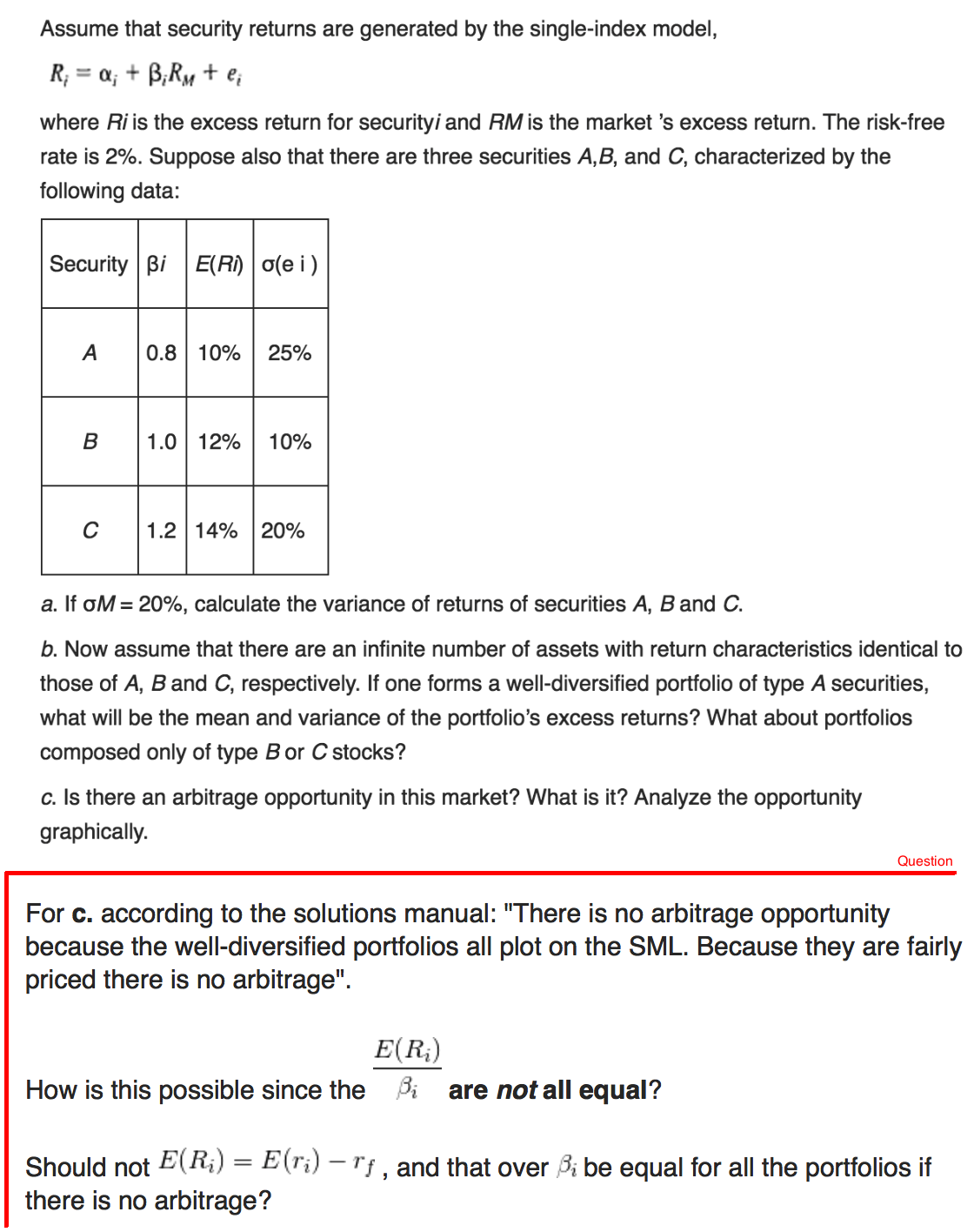 Solved Assume that security returns are generated by the