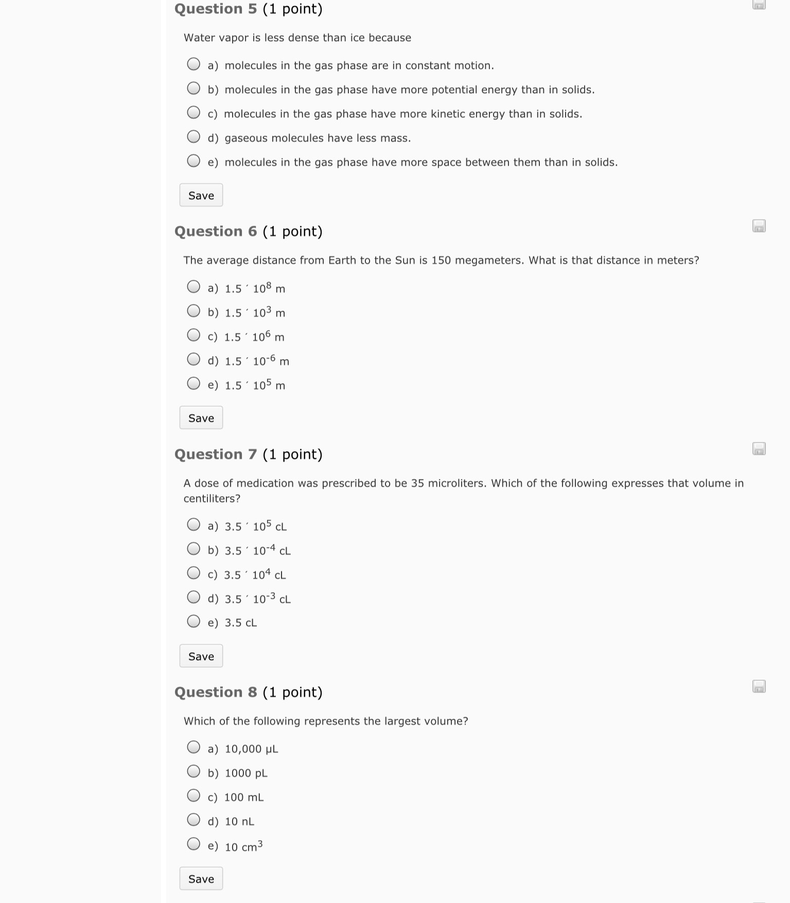 Solved Question 1 (1 point) Which one of the following is a | Chegg.com