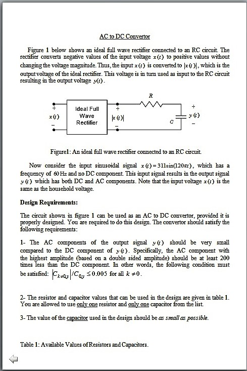Solved Figure 1 below shows an ideal full wave rectifier | Chegg.com