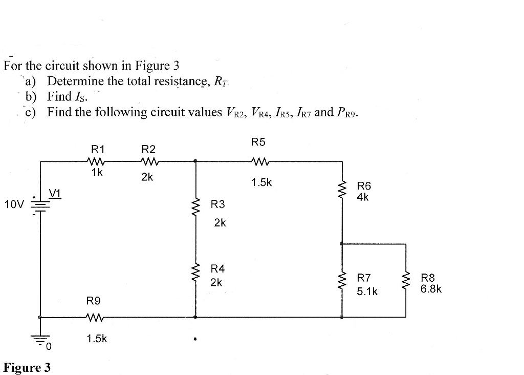 Solved For the circuit shown in Figure 3 a) Determine the | Chegg.com