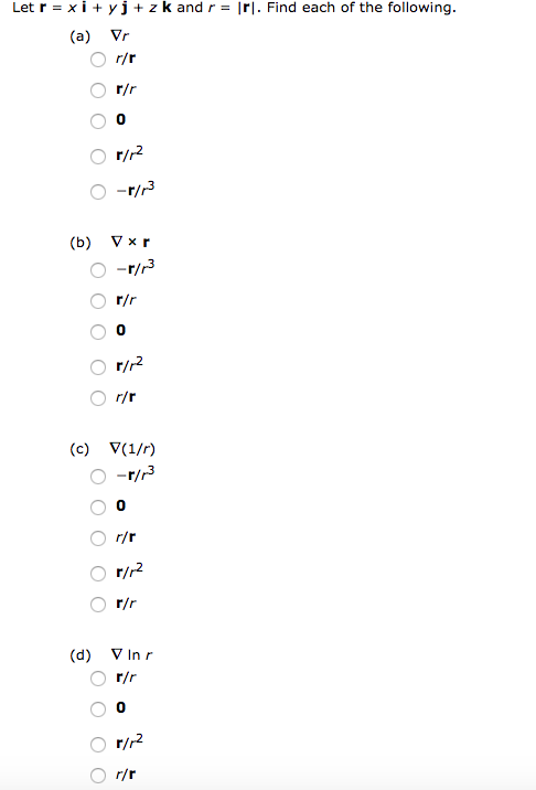 Solved Let R X Yj Z K And R Irl Find Each Of The