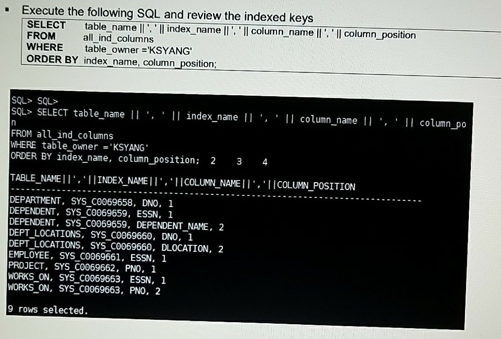 Solved execute the following SQL and draw the query tree. | Chegg.com