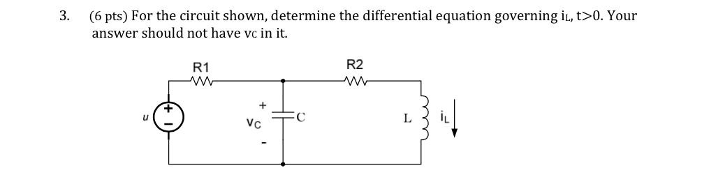 Solved For the circuit shown, determine the differential | Chegg.com