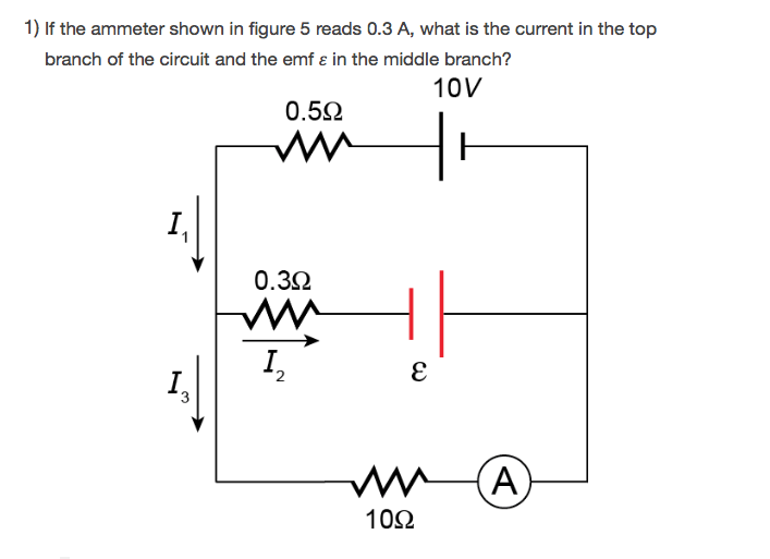 Solved What is the current in ammeter A in the figure (a)
