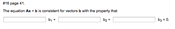 Solved The Equation Ax = B Is Consistent For Vectors B With | Chegg.com