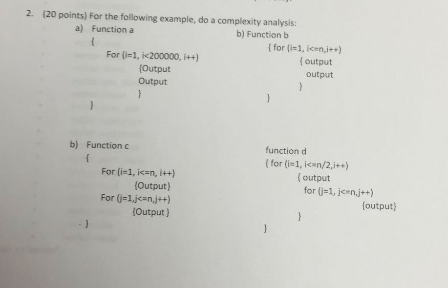 Solved 2. (20 points) For the following example, do a | Chegg.com