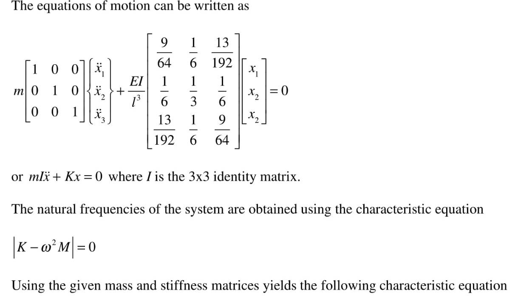 (Solved) - The vibration of a floor in a building containing heavy ...