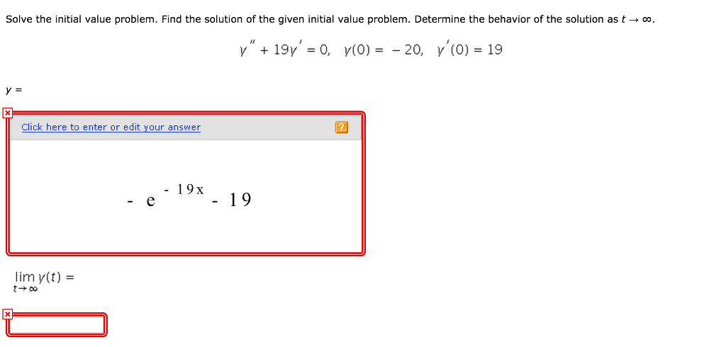 Solved Solve The Initial Value Problem Find The Solution Of Chegg Solved Solve The Initial Value Problem Find The Solution Of Chegg