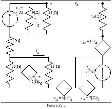 Solved Use the circuit shown in Figure P2.3 to find the | Chegg.com