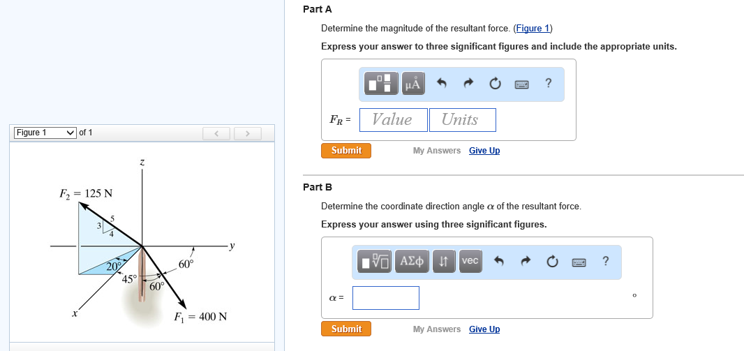 Solved Part A Determine The Magnitude Of The Resultant