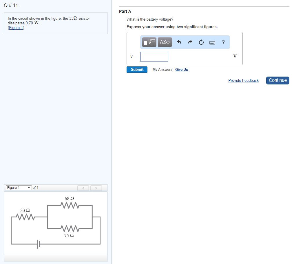 Solved Q# 11 . Part A In the circuit shown in the figure, | Chegg.com
