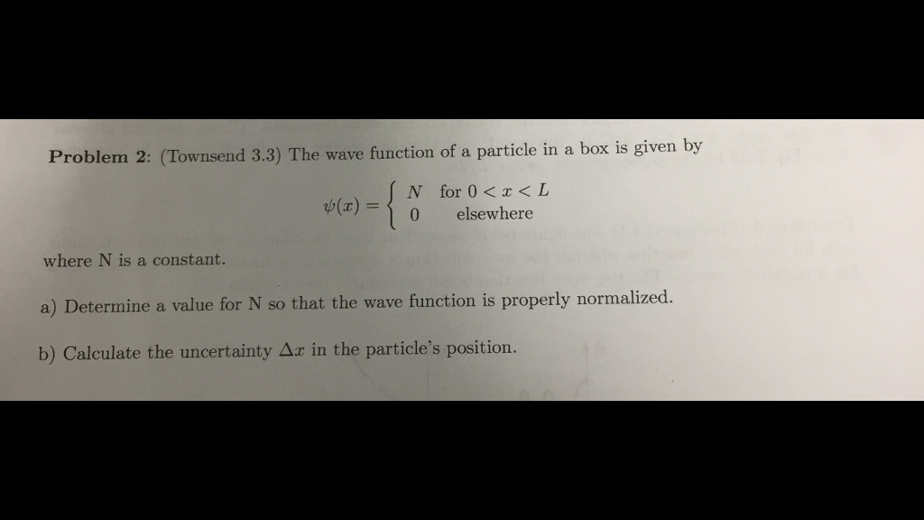 Solved The wave function of a particle in a box is given by | Chegg.com