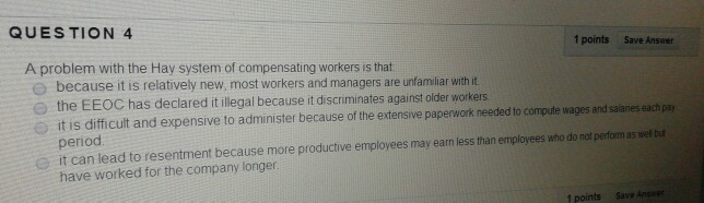Solved QUESTION 4 1 points Save Answer A problem with the | Chegg.com