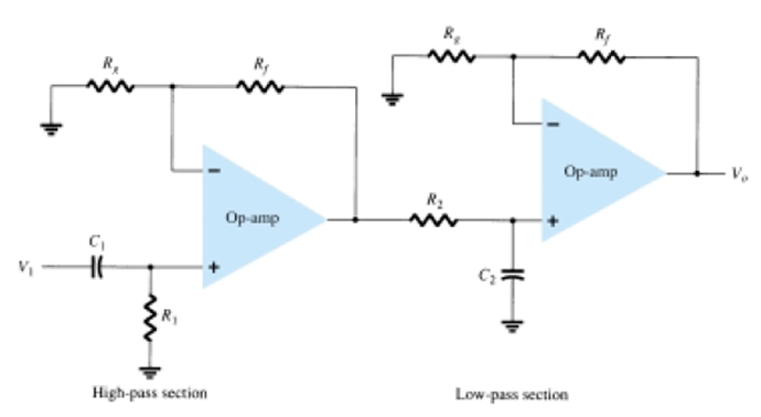 Solved Design Band Pass Filter Circuit Using Op Amp That