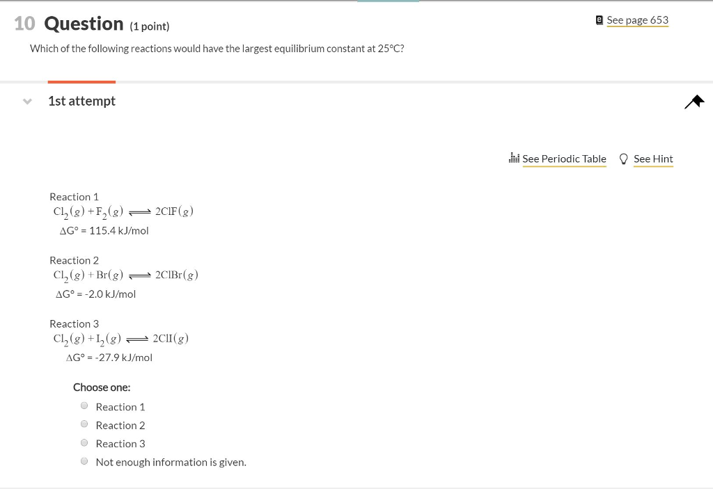 Solved 10 Question (1 point) a See page 653 Which of the | Chegg.com
