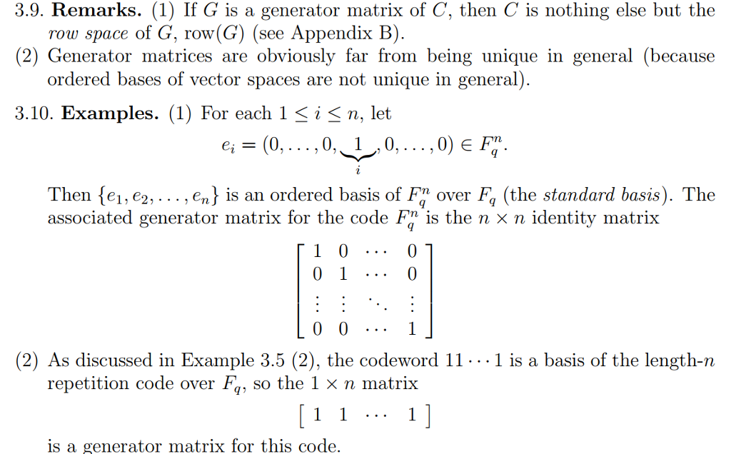 5. Let C be the linear [6,4 code over Zs with | Chegg.com