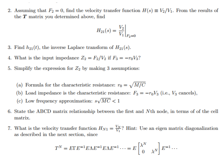 Solved In this problem, we will look at the transfer | Chegg.com