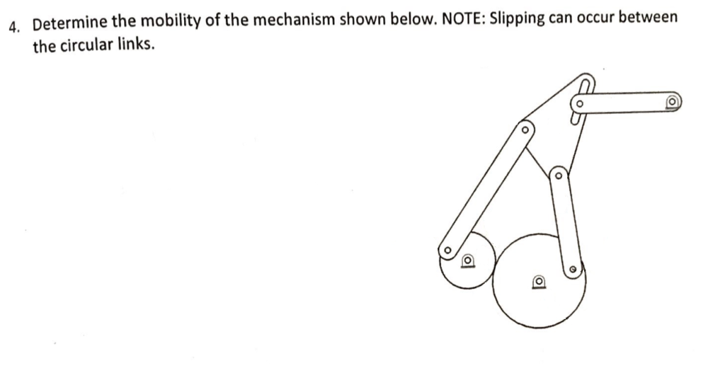 Solved Determine the mobility of the mechanism shown below. | Chegg.com