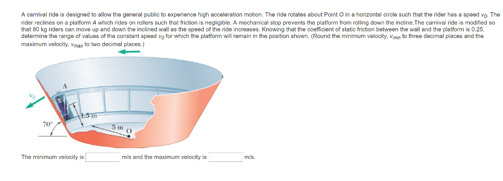Solved A carnival ride is designed to allow the general | Chegg.com